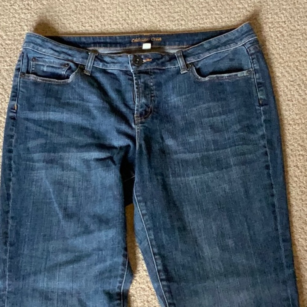 Coldwater Creek jeans with natural faded effect ~ Size 16
